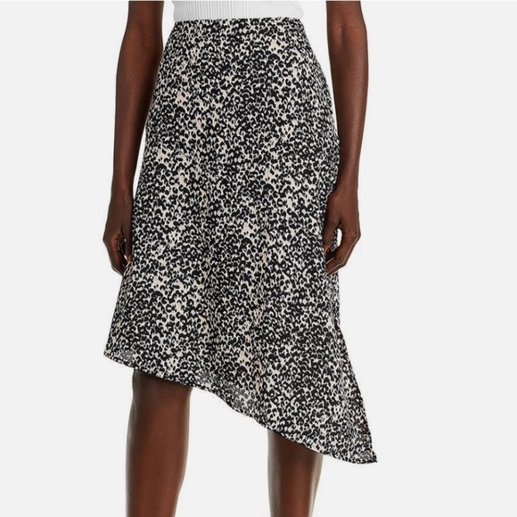 BCBGMaxAzria WOMENS ANIMAL PRINT ASYMMETRICAL SKIRT NWT - Picture 3 of 4